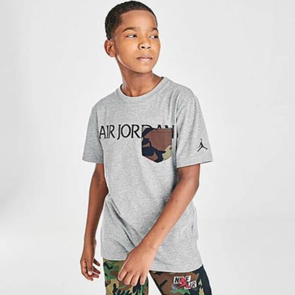 Jordan Jumpman Boys Classic Camo Pocket T-Shirt S (8-10) Jordan Brand
